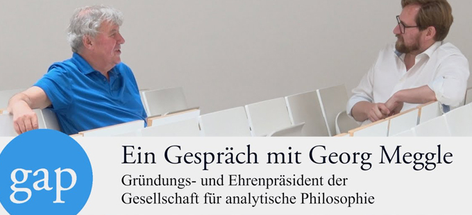 Titelbild: Gründungspräsident Georg Meggle über Gründung der GAP
